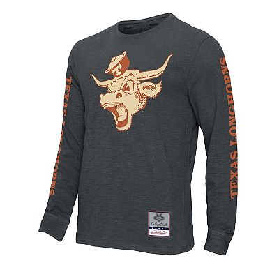 Men's Mitchell & Ness Charcoal Texas Longhorns Team Pride Long Sleeve T-Shirt