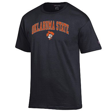 Men's Champion Black Oklahoma State Cowboys Arch Over Logo T-Shirt