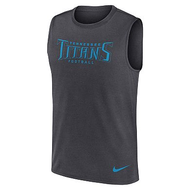Men's Nike Gray Tennessee Titans Legend Performance Muscle Tank Top