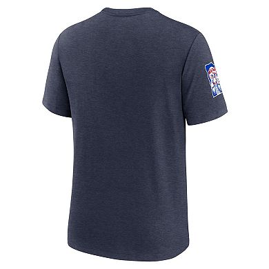 Men's Nike Heather Navy Minnesota Twins Cooperstown Collection Eras Tri-Blend T-Shirt