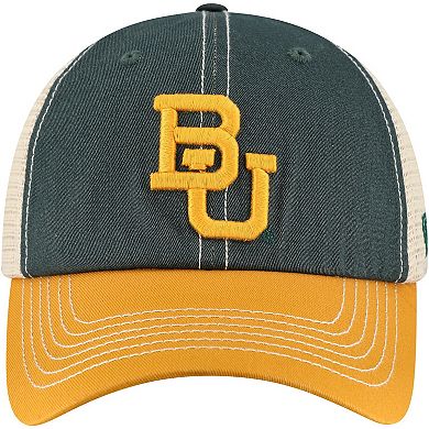 Men's Top of the World Green/Gold Baylor Bears Off Road Adjustable Trucker Hat