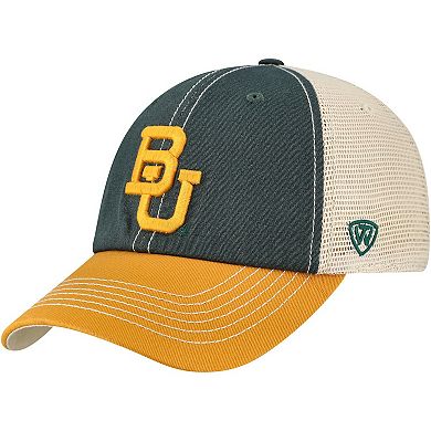 Men's Top of the World Green/Gold Baylor Bears Off Road Adjustable Trucker Hat