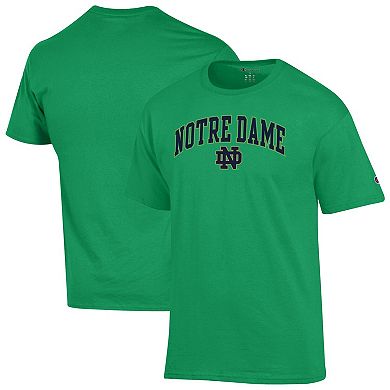 Men's Champion Green Notre Dame Fighting Irish Arch Over Logo T-Shirt