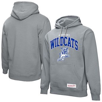 Men's Mitchell & Ness Heather Gray Kentucky Wildcats Classic Arch Pullover Hoodie