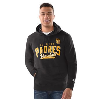 Men's Starter Black San Diego Padres Classic Pullover Hoodie