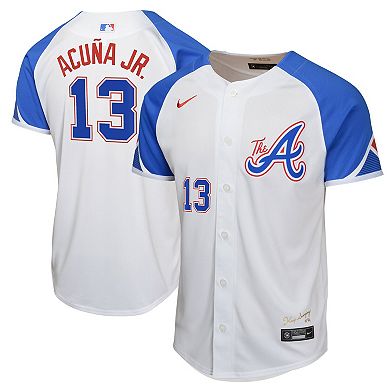 Youth Nike Ronald Acu̱a Jr. White Atlanta Braves City Connect Limited Player Jersey