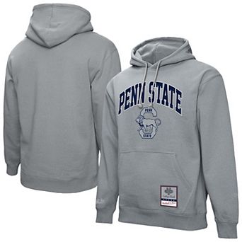 Men's Mitchell & Ness Heather Gray Penn State Nittany Lions Classic Arch Pullover Hoodie