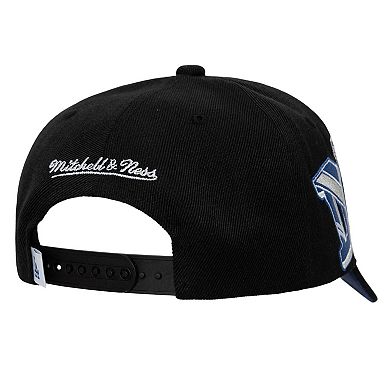 Men's Mitchell & Ness Black Los Angeles Dodgers Hyper Type Pro Crown Snapback Hat