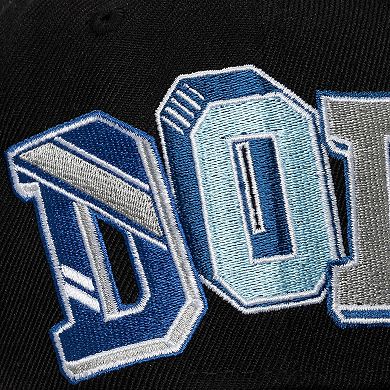 Men's Mitchell & Ness Black Los Angeles Dodgers Hyper Type Pro Crown Snapback Hat