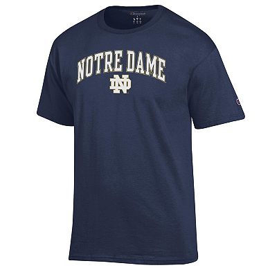 Men's Champion Navy Notre Dame Fighting Irish Arch Over Logo T-Shirt