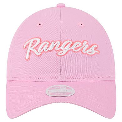Women's New Era Pink Texas Rangers Mother's Day 9TWENTY Adjustable Hat