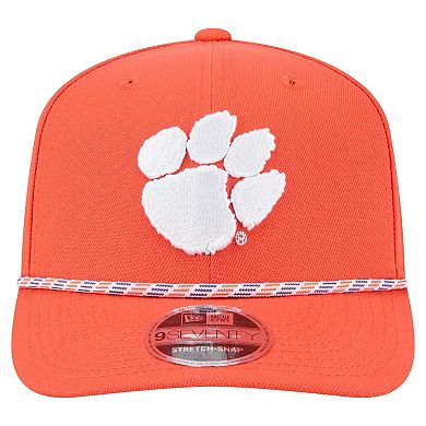 Men's New Era Orange Clemson Tigers Game Day Multi-Rope 9SEVENTY Stretch-Snap Hat
