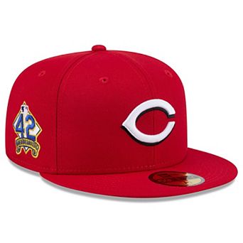 Men's New Era Red Cincinnati Reds 2025 Jackie Robinson Day 59FIFTY Fitted Hat