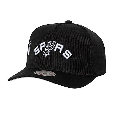 Men's Mitchell & Ness Black San Antonio Spurs 1998 NBA Finals Born To Win Pro Crown Adjustable Hat