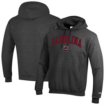 Men's Champion Charcoal South Carolina Gamecocks Arch Over Logo Pullover Hoodie