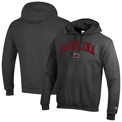 Men's Champion Charcoal South Carolina Gamecocks Arch Over Logo Pullover Hoodie