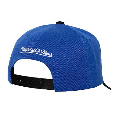 Men's Mitchell & Ness Royal/Black Golden State Warriors Underarch Two-Tone Pro Crown Snapback Hat
