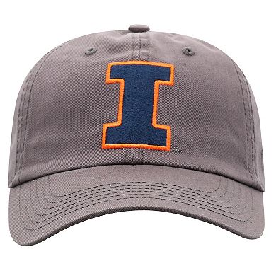 Men's Top of the World Heather Charcoal Illinois Fighting Illini Champ Adjustable Hat