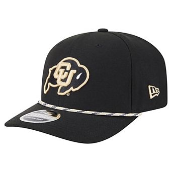 Men's New Era Black Colorado Buffaloes Game Day Multi-Rope 9SEVENTY Stretch-Snap Hat