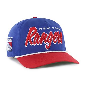 Men's '47 Blue/Red New York Rangers Dropshadow Rope Hitch Adjustable Hat