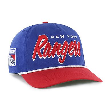 Men's '47 Blue/Red New York Rangers Dropshadow Rope Hitch Adjustable Hat