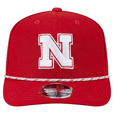 Men's New Era Scarlet Nebraska Huskers Game Day Multi-Rope 9SEVENTY Stretch-Snap Hat