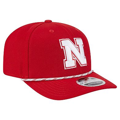 Men's New Era Scarlet Nebraska Huskers Game Day Multi-Rope 9SEVENTY Stretch-Snap Hat