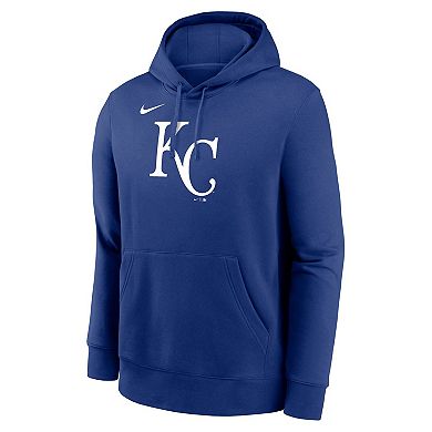 Men's Nike Royal Kansas City Royals Logo Club Fleece Pullover Hoodie