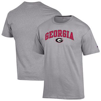 Men's Champion Heather Gray Georgia Bulldogs Arch Over Logo T-Shirt