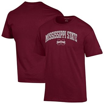 Men's Champion Maroon Mississippi State Bulldogs Arch Over Logo T-Shirt