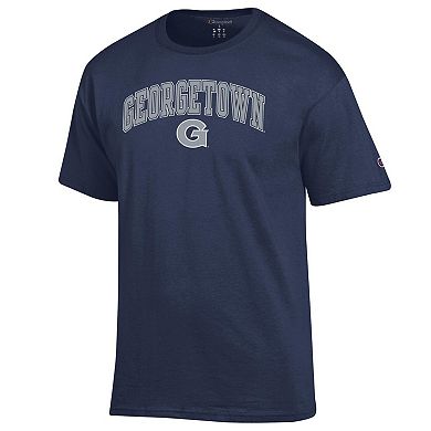 Men's Champion Navy Georgetown Hoyas Arch Over Logo T-Shirt