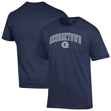 Men's Champion Navy Georgetown Hoyas Arch Over Logo T-Shirt