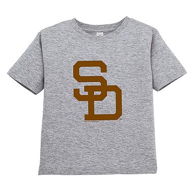 Toddler Soft as a Grape Brown/Gray San Diego Padres Cooperstown Collection Two-Pack T-Shirt Set