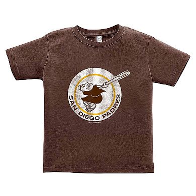 Toddler Soft as a Grape Brown/Gray San Diego Padres Cooperstown Collection Two-Pack T-Shirt Set