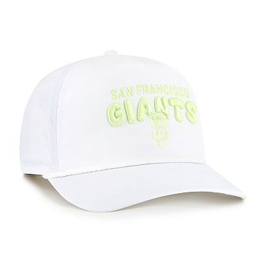 Women's '47 White San Francisco Giants Bright Side Adjustable Hitch Hat