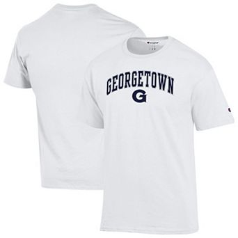 Men's Champion White Georgetown Hoyas Arched Logo T-Shirt