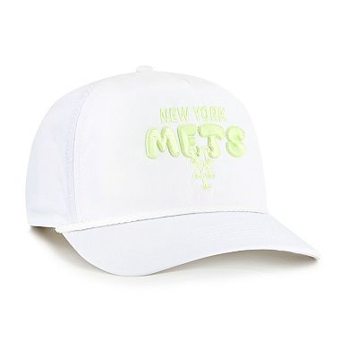 Women's '47 White New York Mets Bright Side Adjustable Hitch Hat