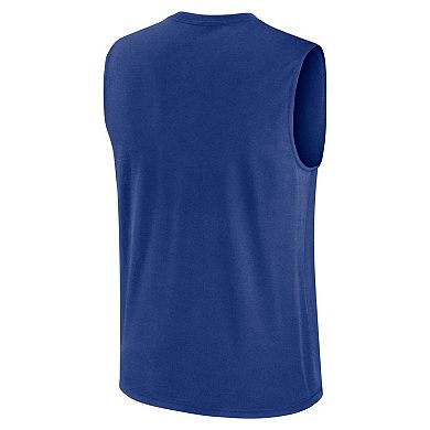 Men's Nike Royal Texas Rangers Knockout Performance Muscle Tank Top
