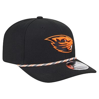 Men's New Era Black Oregon State Beavers Game Day Multi-Rope 9SEVENTY Stretch-Snap Hat