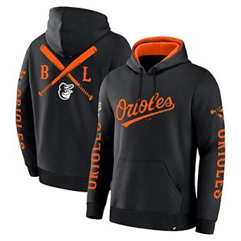 Men's Fanatics Black Baltimore Orioles Big City Legacy Fleece Pullover Hoodie