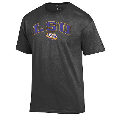 Men's Champion Charcoal LSU Tigers Arch Over Logo T-Shirt