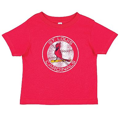 Toddler Soft as a Grape Red/Heather Gray St. Louis Cardinals Cooperstown Collection Two-Pack T-Shirt Set