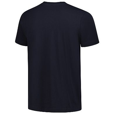 Men's New Era Navy Indiana Pacers Distressed Throwback Vintage Color Pack T-Shirt
