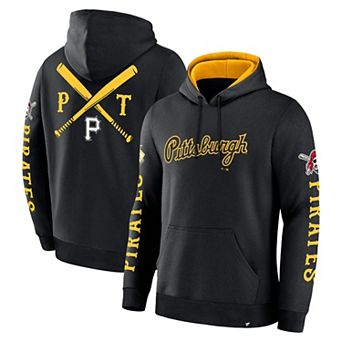 Men's Fanatics Black Pittsburgh Pirates Big City Legacy Fleece Pullover Hoodie