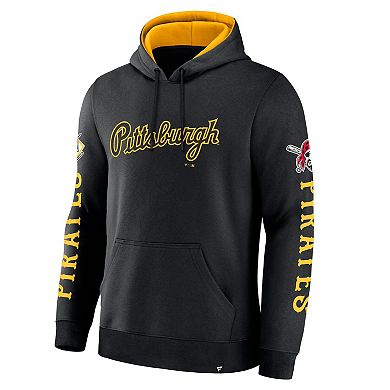 Men's Fanatics Black Pittsburgh Pirates Big City Legacy Fleece Pullover Hoodie