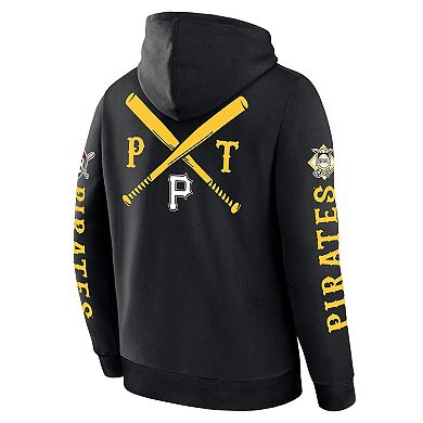 Men's Fanatics Black Pittsburgh Pirates Big City Legacy Fleece Pullover Hoodie