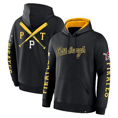 Men's Fanatics Black Pittsburgh Pirates Big City Legacy Fleece Pullover Hoodie