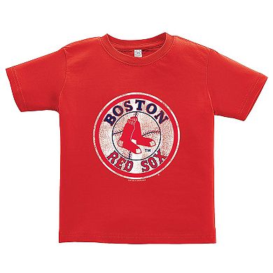 Toddler Soft as a Grape Red/Gray Boston Red Sox Cooperstown Collection Two-Pack T-Shirt Set
