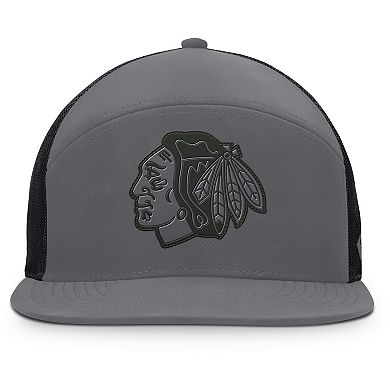 Men's Fanatics Charcoal Chicago Blackhawks Fairweather Adjustable Hat