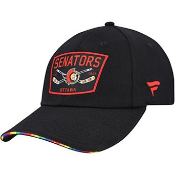 Men's Fanatics Black Ottawa Senators HIFE Adjustable Hat
